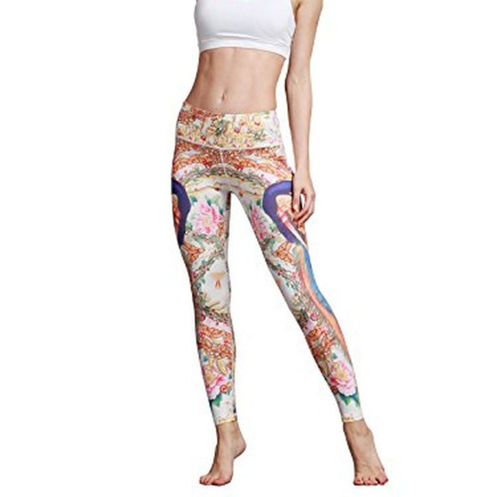 MUMUWU 4 Way Stretch Yoga Pants Athleisure Wear Artsy Wearable Art Workout